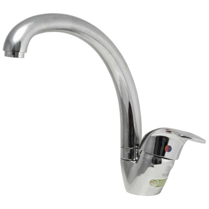 Смеситель для мойки одноручный Juguni JGN0321/D с гибкой подводкой, литой поворотный излив, картридж 40 мм