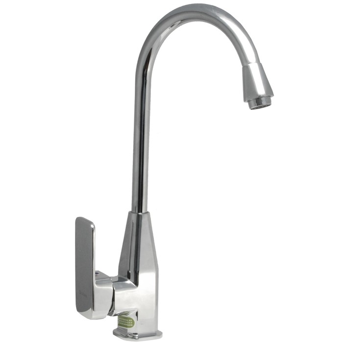 Смеситель для мойки одноручный Juguni JGN0424 с гибкой подводкой, литой поворотный излив, картридж 40 мм