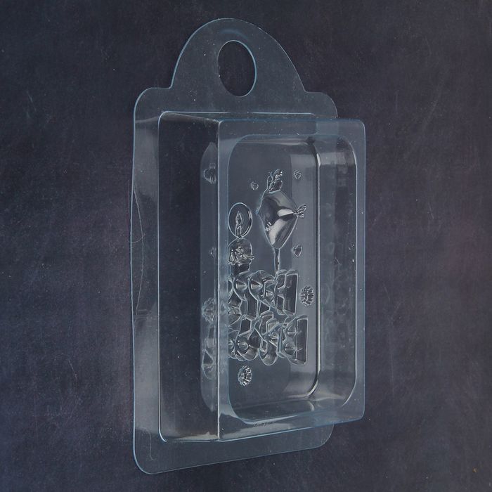 Пластиковая форма для мыла "День Рождения" 7х10х1,5 см