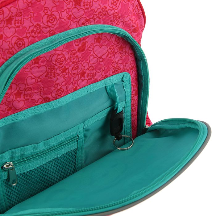 Рюкзак школьный эргономичная спинка для девочки «Миньоны» 37*30*15 Universal Studios, розовый 31901