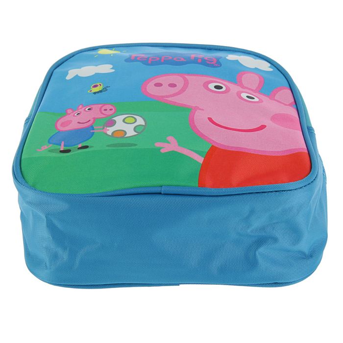 Рюкзачок детский Свинка Пеппа 23*19*8 Пикник голубой 32039