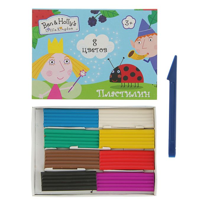 Пластилин 8цв 150г BEN & HOLLY 31683