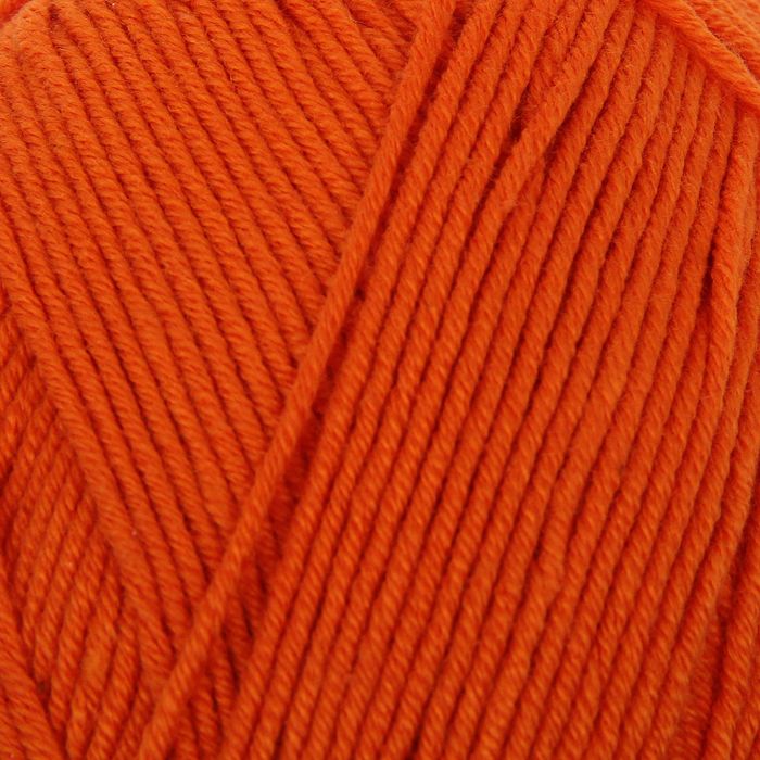 Пряжа "Cotton Baby Soft" 50% хлопок, 50% акрил 270м/100гр (37 оранжевый)