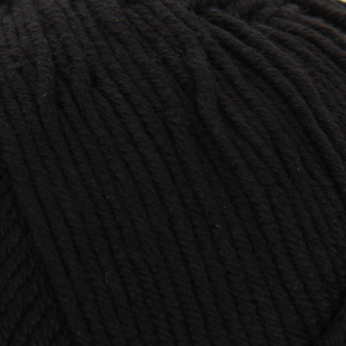 Пряжа "Cotton Baby Soft" 50% хлопок, 50% акрил 270м/100гр (60 черный)