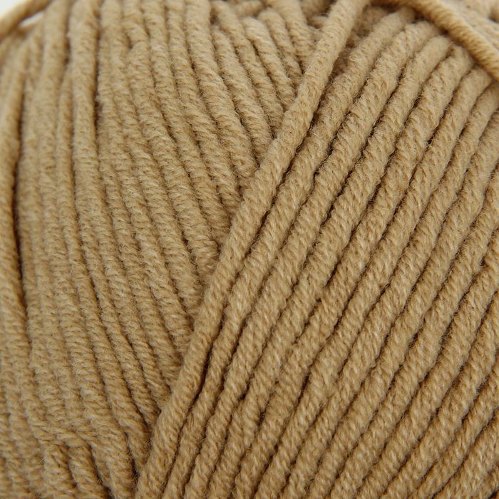 Пряжа "Cotton Gold Plus" 55% хлопок, 45% акрил 200м/100гр (76 бежевый)