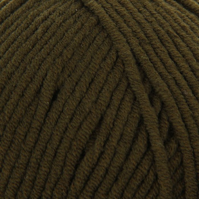 Пряжа "Cotton Gold Plus" 55% хлопок, 45% акрил 200м/100гр (214 оливковый)