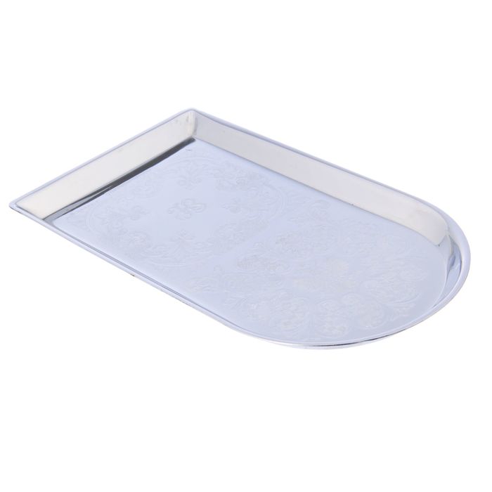 Поднос для чая 29х16х1,5 см, хромированный