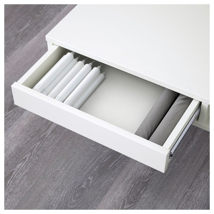 Журнальный стол, глянцевый, цвет белый ТОФТЕРИД