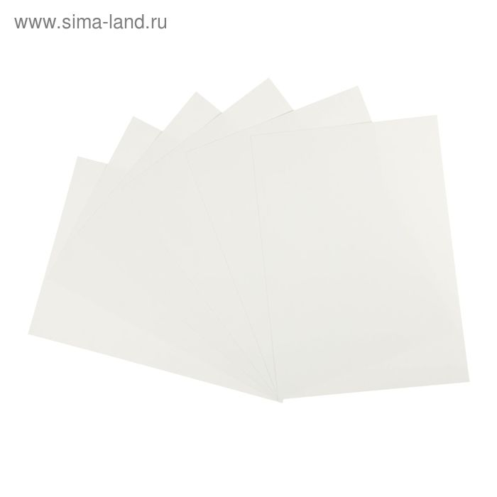 фото Картон белый а4, 6 листов "каляка-маляка", мелованный