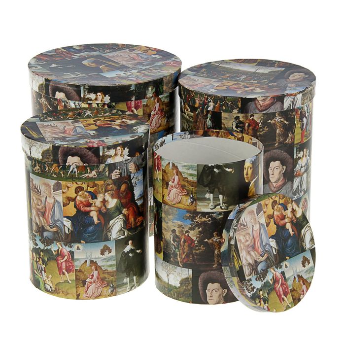 Набор коробок 4в1 "Ренессанс", 23 х 23 х 25 - 15 х 15 х 20 см