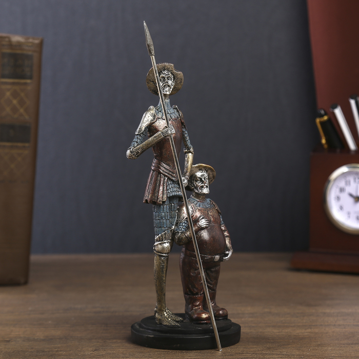 Сувенир полистоун "Дон Кихот и Санчо Панса" 25х7,5х7,5 см