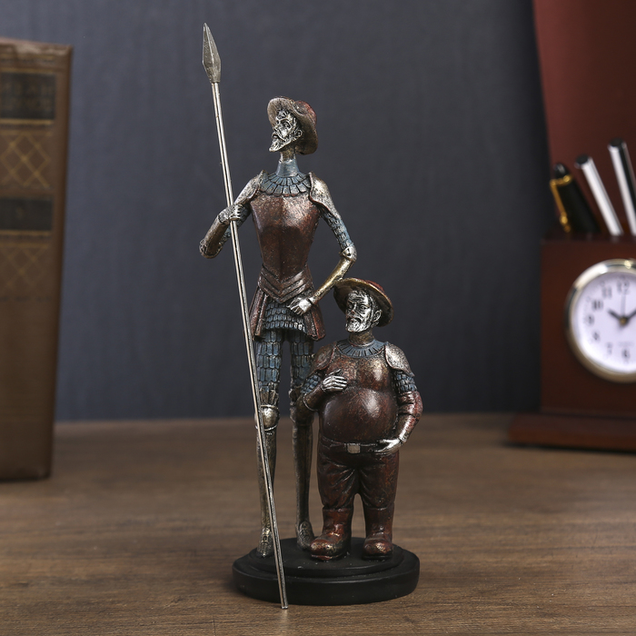 Сувенир полистоун "Дон Кихот и Санчо Панса" 25х7,5х7,5 см