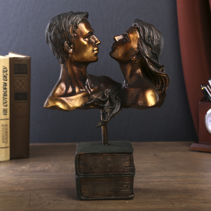 Сувенир полистоун под бронзу "Ты и Я" 31х14х21 см