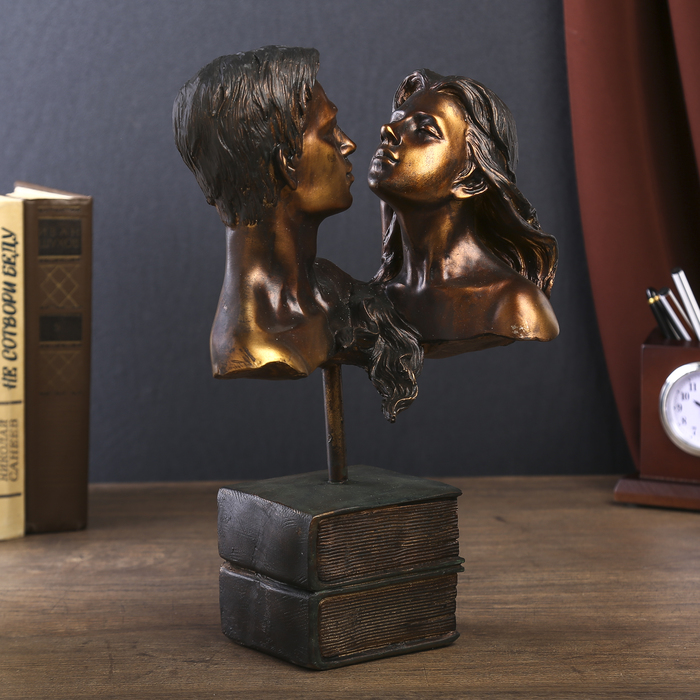 Сувенир полистоун под бронзу "Ты и Я" 31х14х21 см