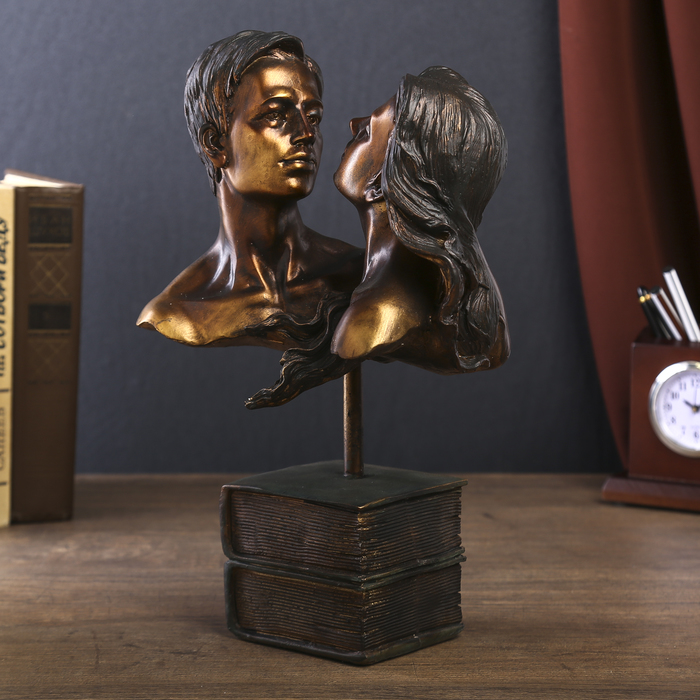 Сувенир полистоун под бронзу "Ты и Я" 31х14х21 см