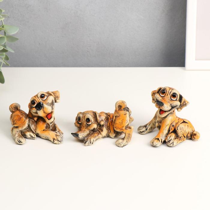 Сувенир полистоун "Весёлый щенок Снуппи" МИКС 9х6х5,5 см