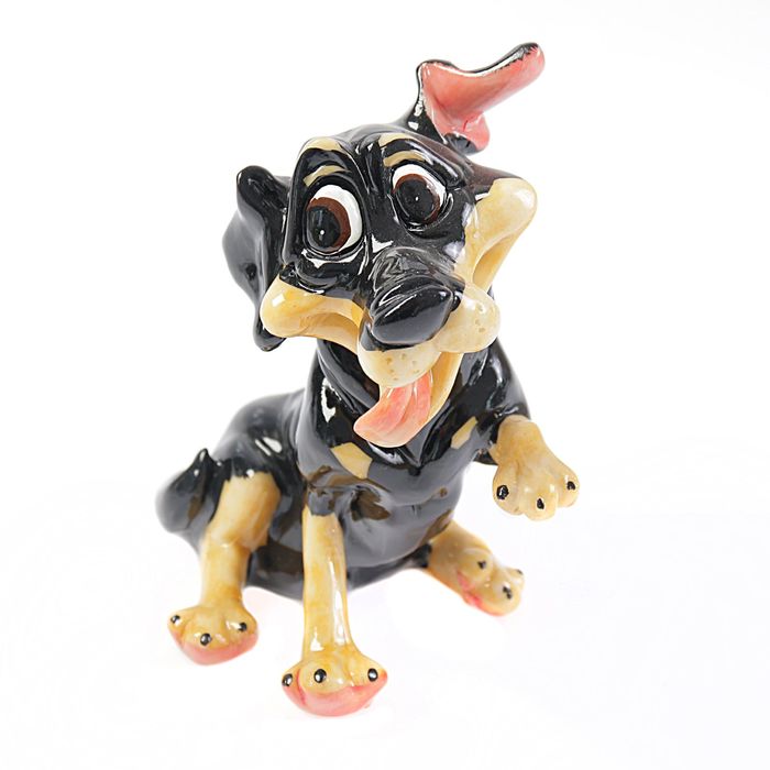 Копилка полистоун "Терьер Чип" 17х13х10 см