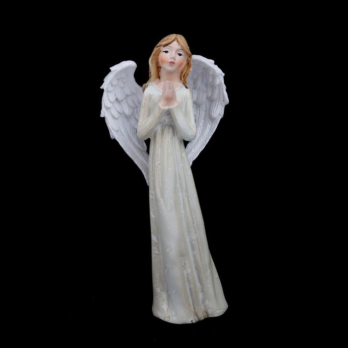Сувенир полистоун "Ангел-девушка молится" 16,5х7,5х5 см