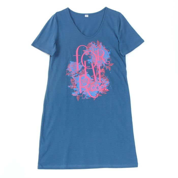 Платье женское домашнее Марайа 2106, цвет индиго, р-р 50