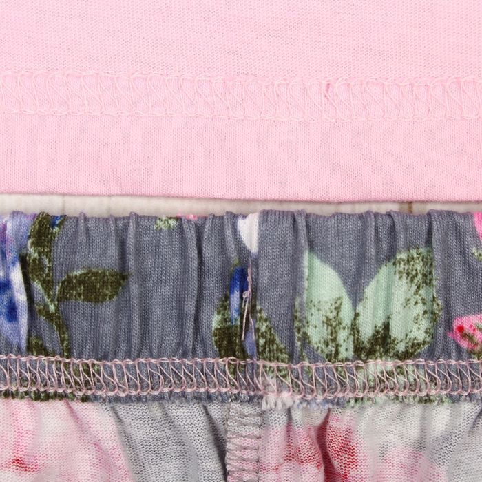 Комплект женский (халат, майка, шорты) 8224/1 цвет серый, р-р 52