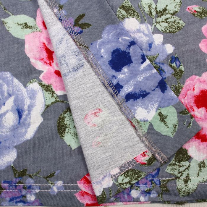 Комплект женский (халат, майка, шорты) 8224/1 цвет серый, р-р 52