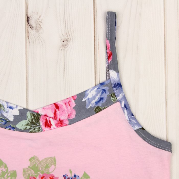 Комплект женский (халат, майка, шорты) 8224/1 цвет серый, р-р 52