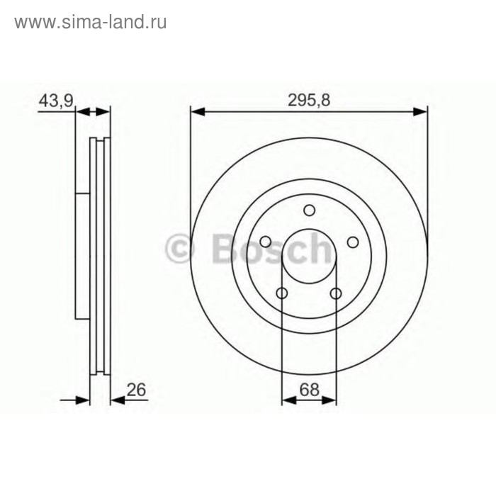 фото Диск тормозной bosch 0986479r89