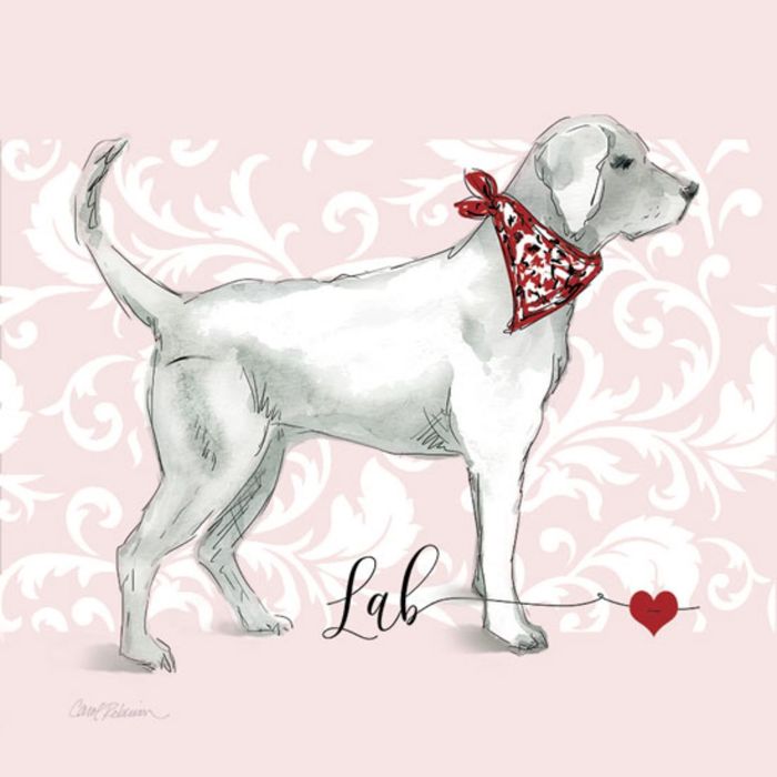 Картина на подрамнике "Люблю лабрадора"
