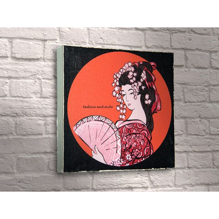 Картина "Гейша с веером"