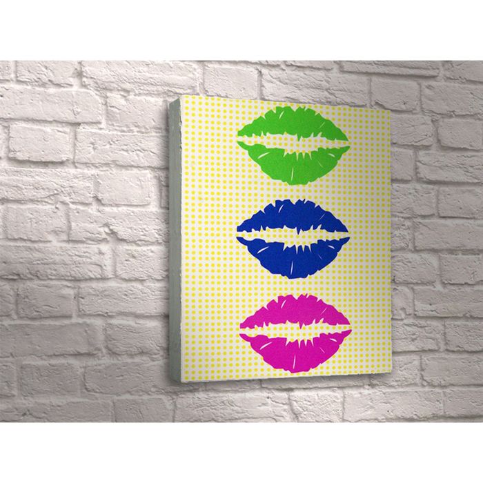 Картина "Разноцветные губы"