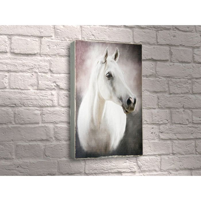 Картина "Белая лошадь"