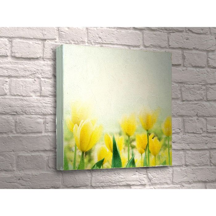 Картина "Винтажные жёлтые тюльпаны"