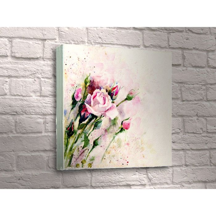 Картина "Винтажные розовые розы"