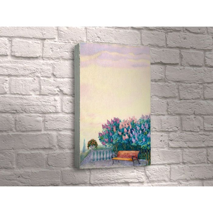 Картина "Веранда, лавочка, тишина"