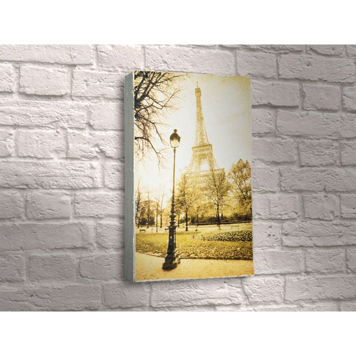 Картина "Эйфелева башня и фонарь"