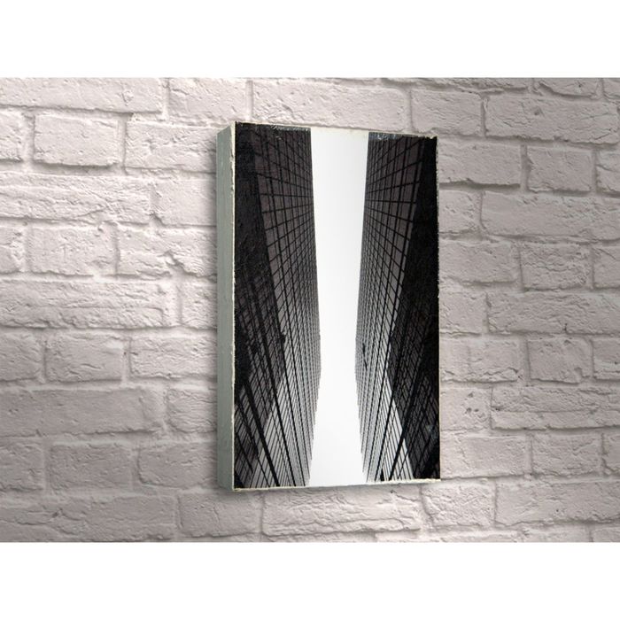 Картина "Стеклянные чёрные здания"