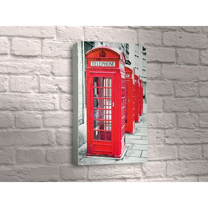 Картина "Красная телефонная будка"