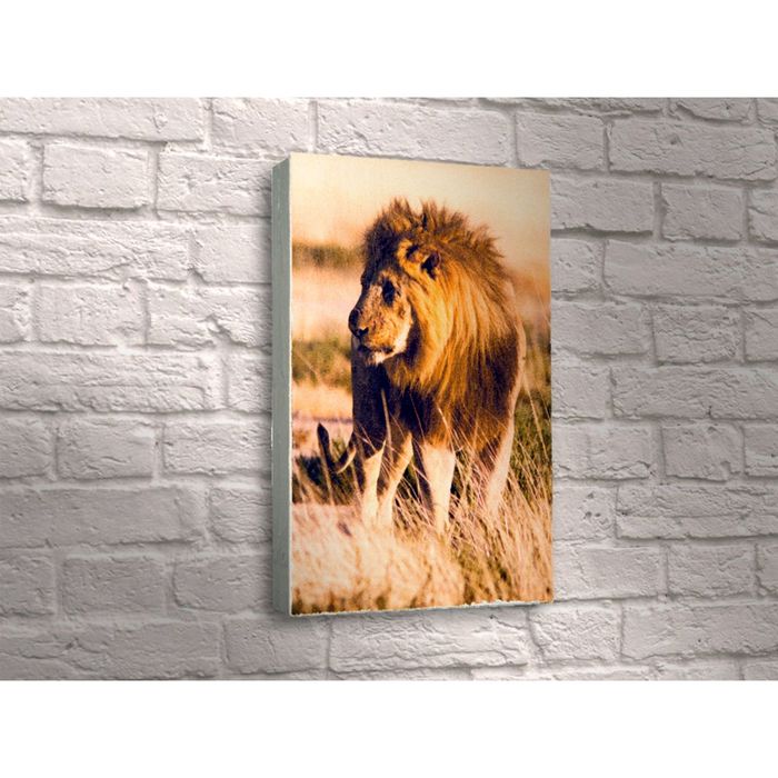 Картина "Лев в саванне"