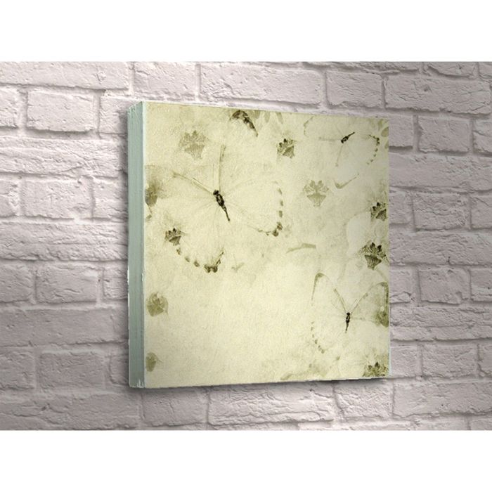 Картина "Бабочки на белом фоне"