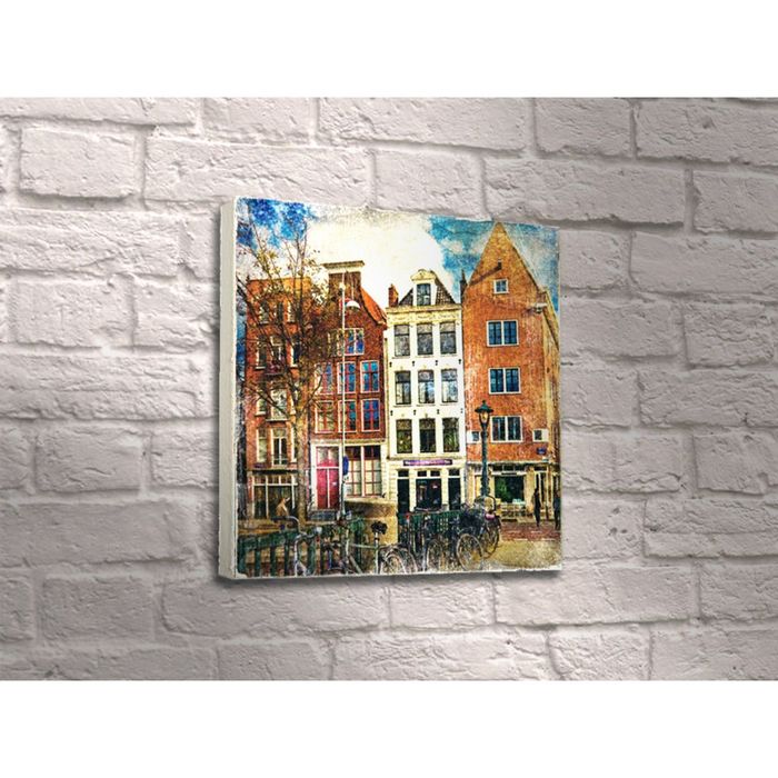 Картина "Улица в Амстердаме" живопись