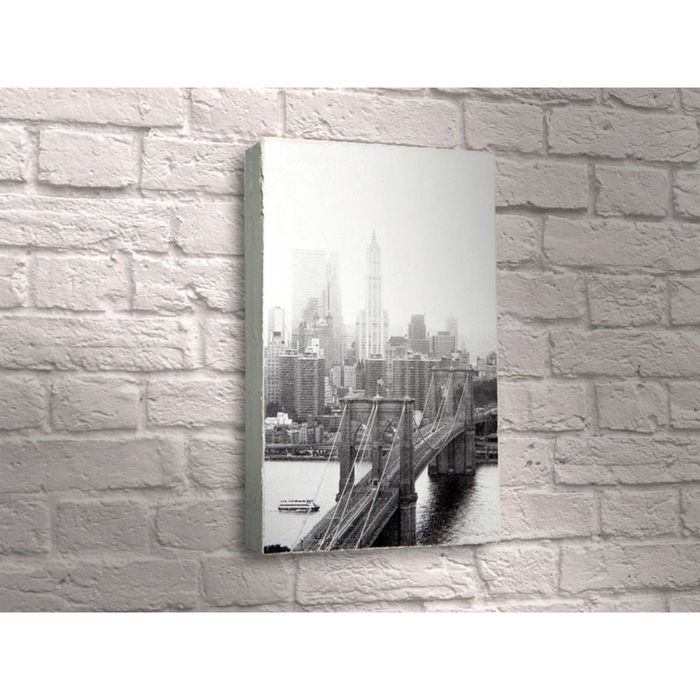 Картина "Вид на Бруклинский мост днём"