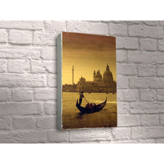 Картина "Гондольер, вечерняя Венеция"