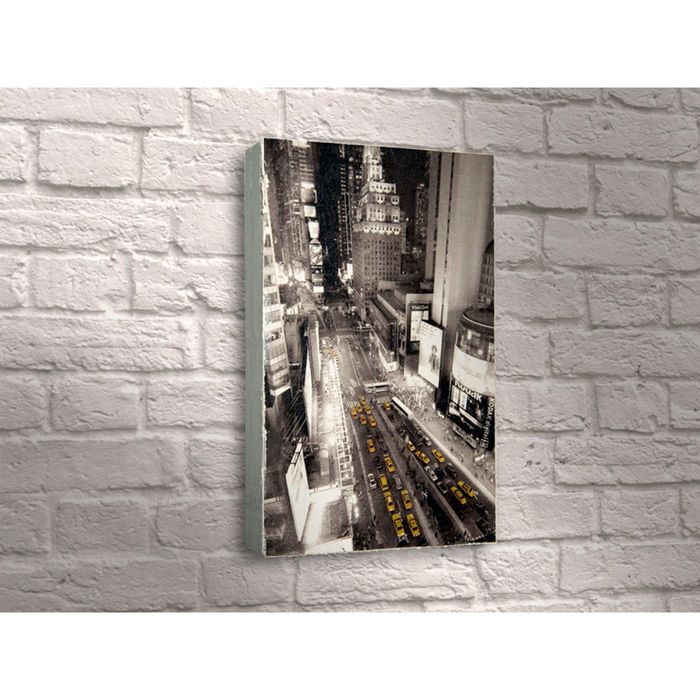 Картина "Шумные ночные улицы Нью-Йорка"