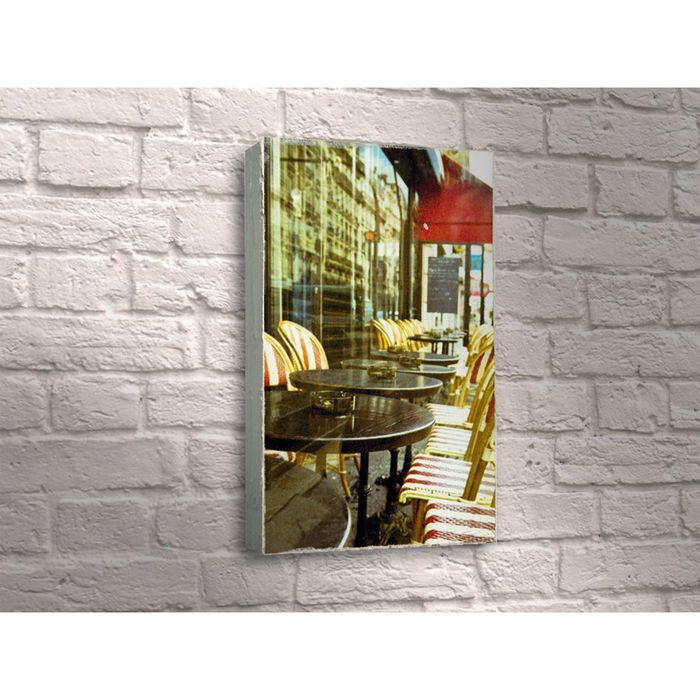 Картина "Парижское кафе в солнечных лучах"