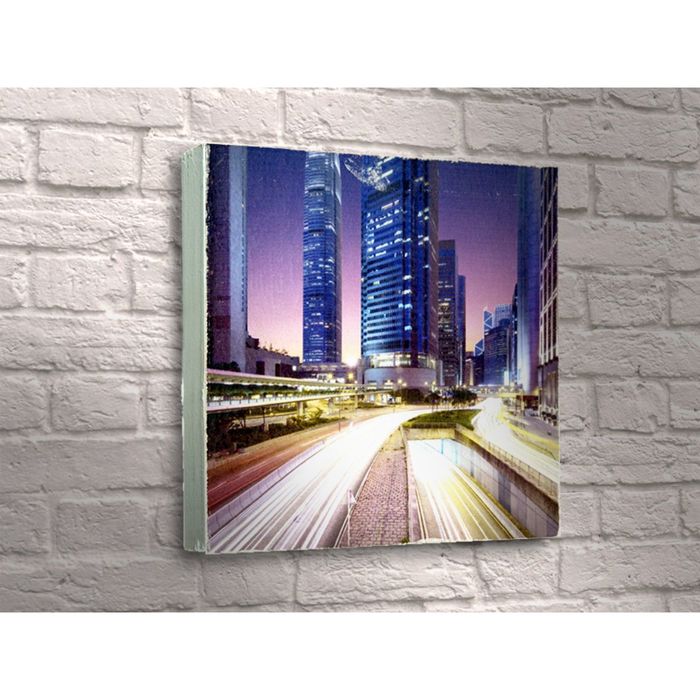 Картина "Движение ночного города"