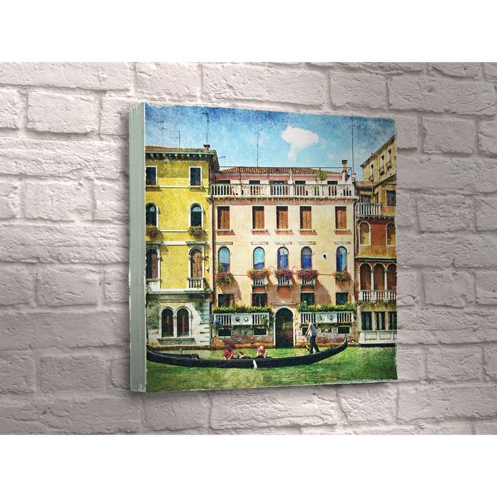 Картина "Венеция: гондола с гондольером"