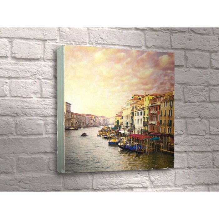 Картина "Улица Венеции на закате солнца"