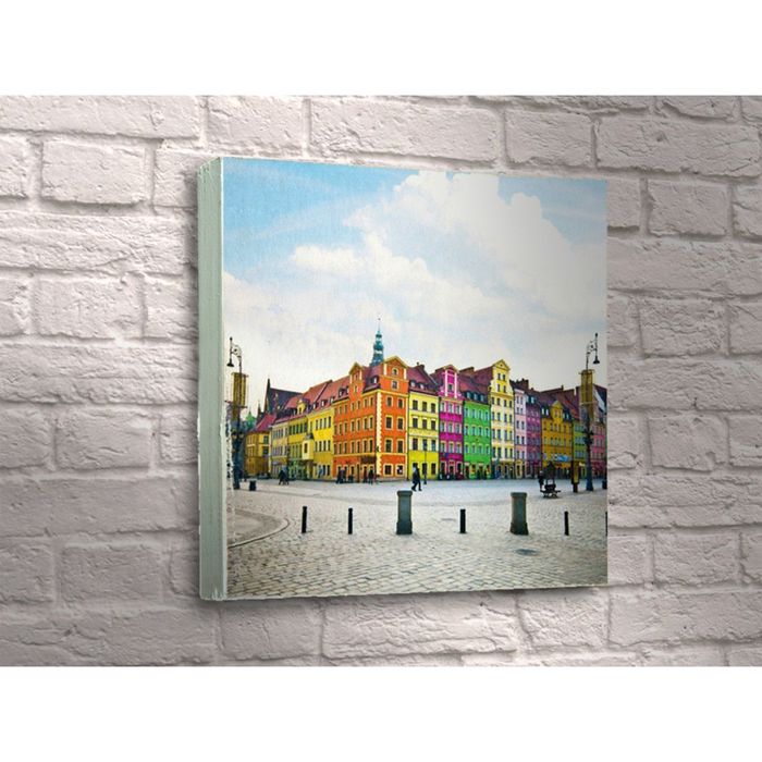 Картина "Разноцветные дома Чехии"