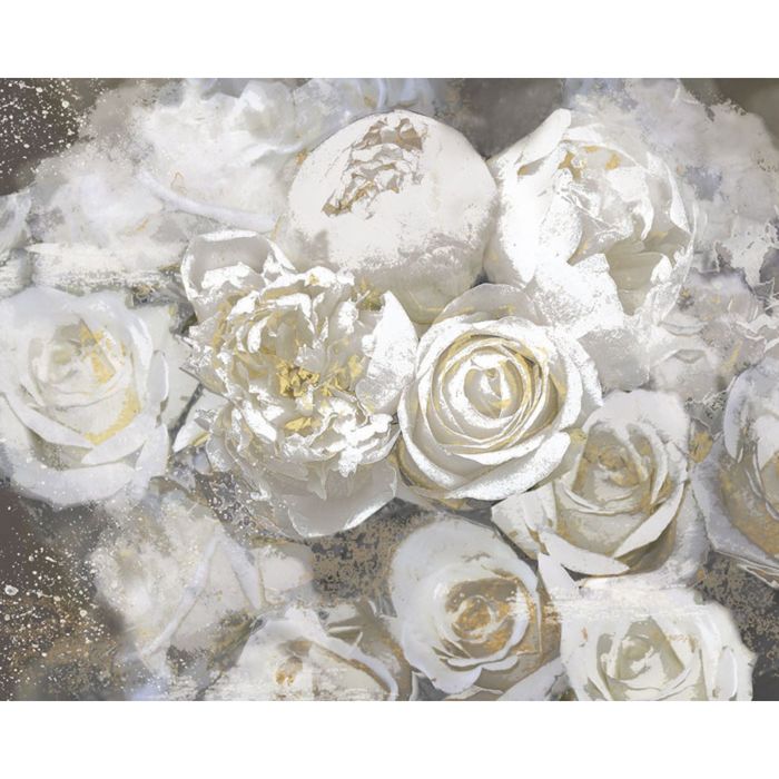 Картина на подрамнике "Позолоченные розы"