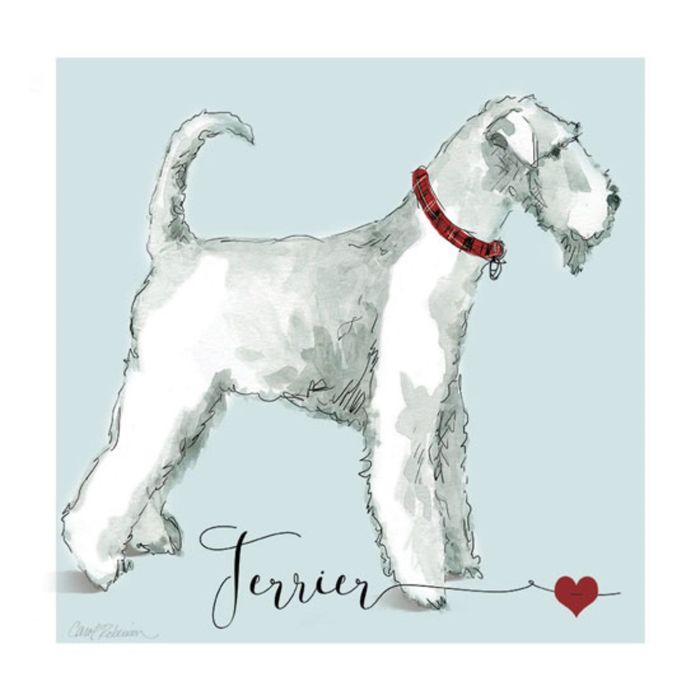 Картина на подрамнике "Люблю терьера"